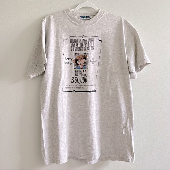 Vintage 90s Authentic Wanted Betty Boop Rare Toon Time Mens Size Large Shirt - Picture 1 of 8